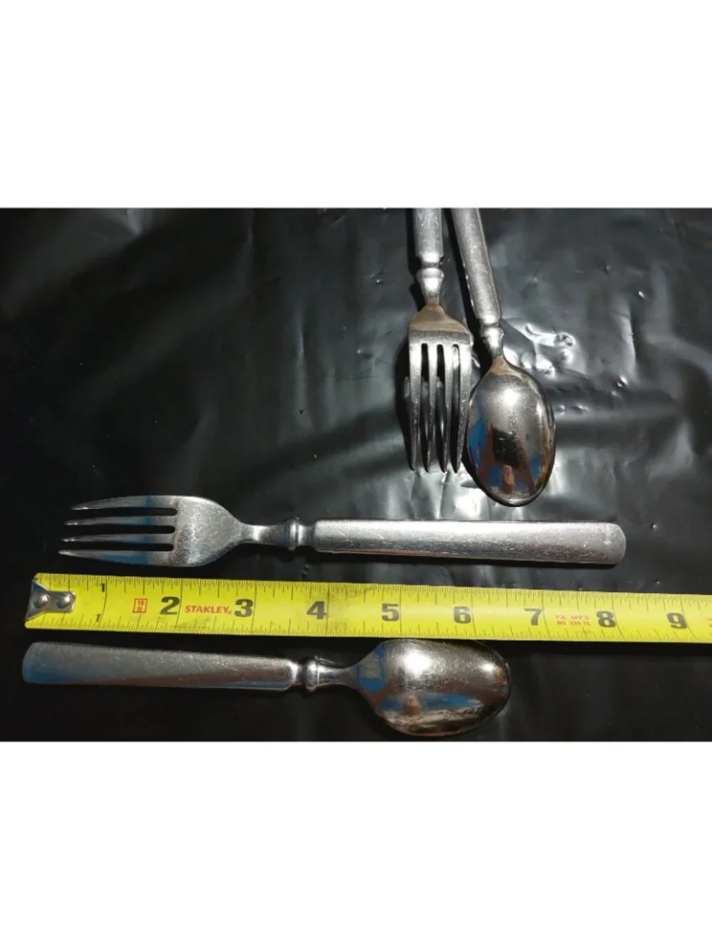 Martha Stewart EMPIRE MSE Stainless Flatware 2 Forks & 2 Spoons Lot Of 4